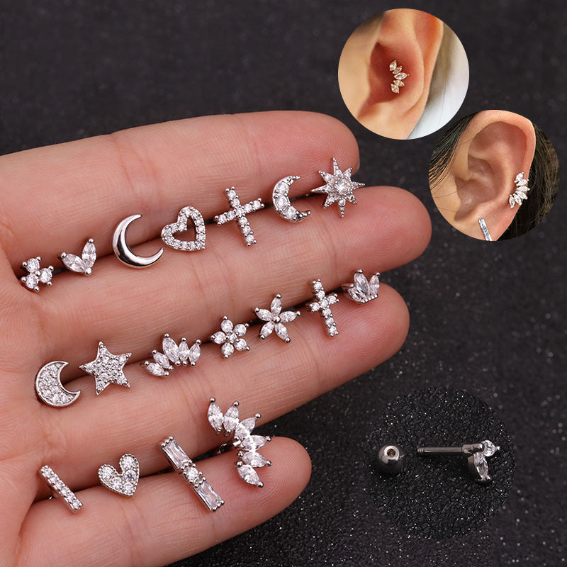 Horae Micropaved Zirconia Crown Ear Ore Ored Ored Oreing Brings