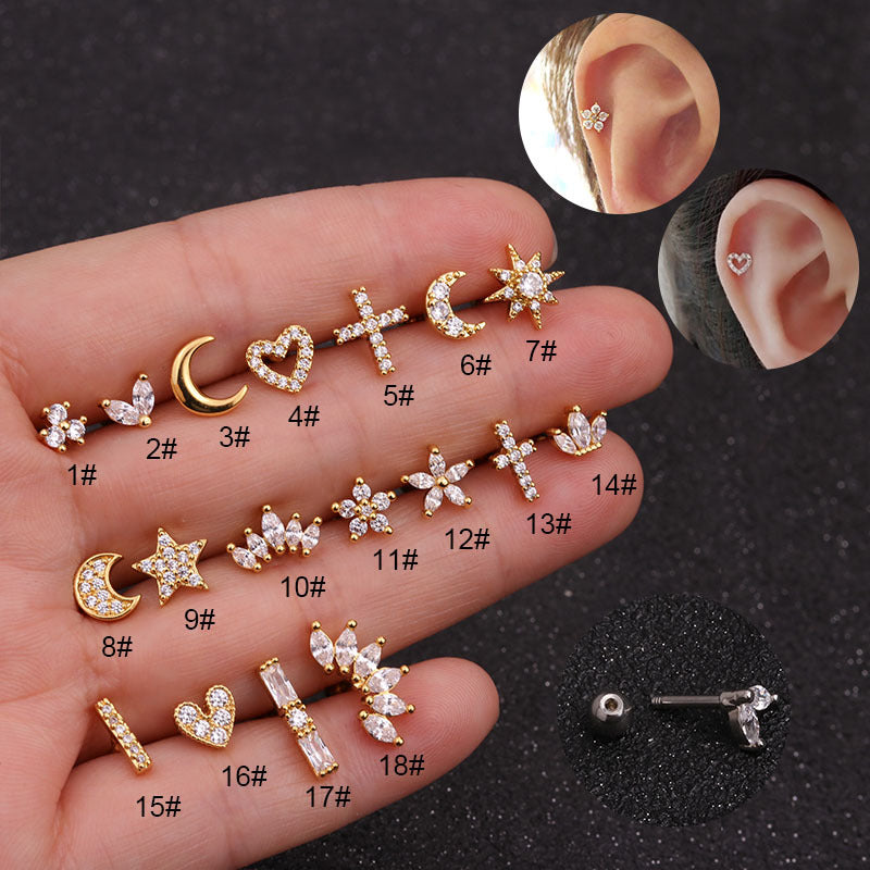 Horae Micropaved Zirconia Crown Ear Ore Ored Ored Oreing Brings