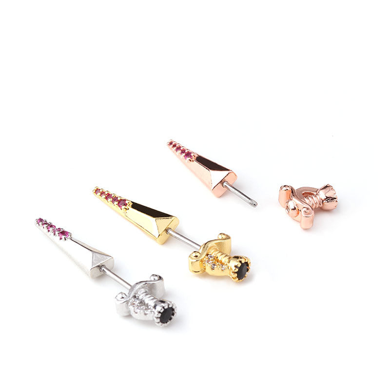 Horae Creative and Fashionable Zircon Ear Ored Os Piercing