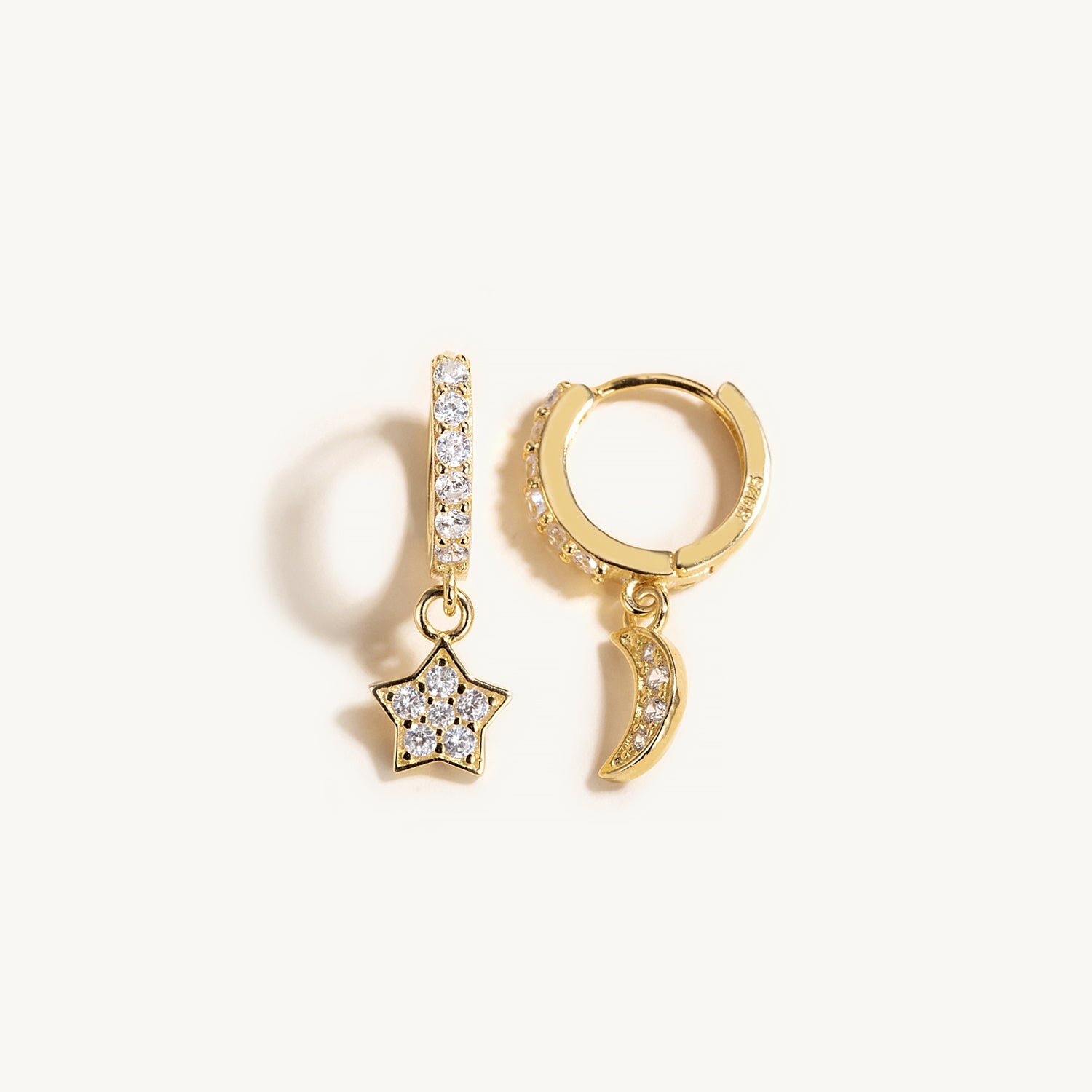 Horae Moon Star Earring Combination Series