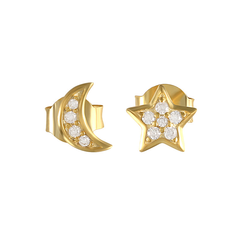 Horae Moon Star Earring Combination Series