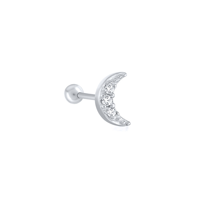 Horae 5 Piece Sun Star Moon Women Stud Earrings