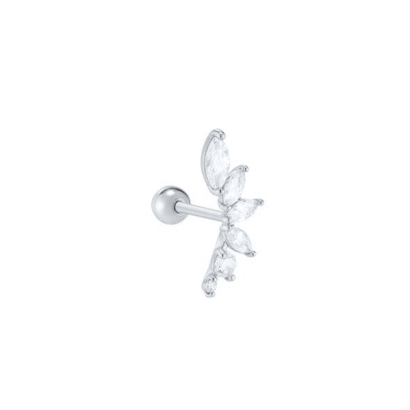 Horae Marquise Zircon Flower Cartilage Piercing Earring