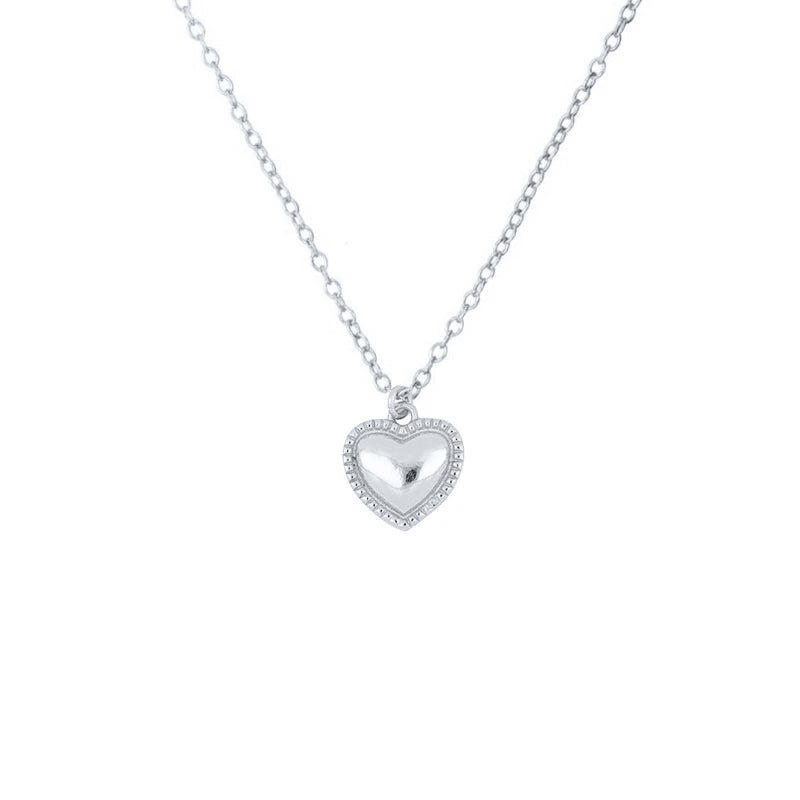 Horae S925 Sterling Silver Fashion Small Love Necklace