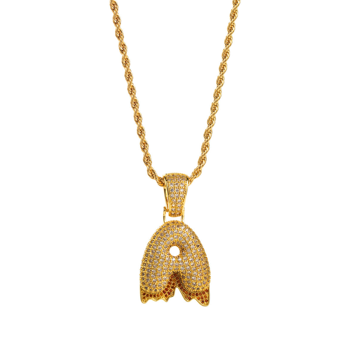 Horae Lava Initial Necklace