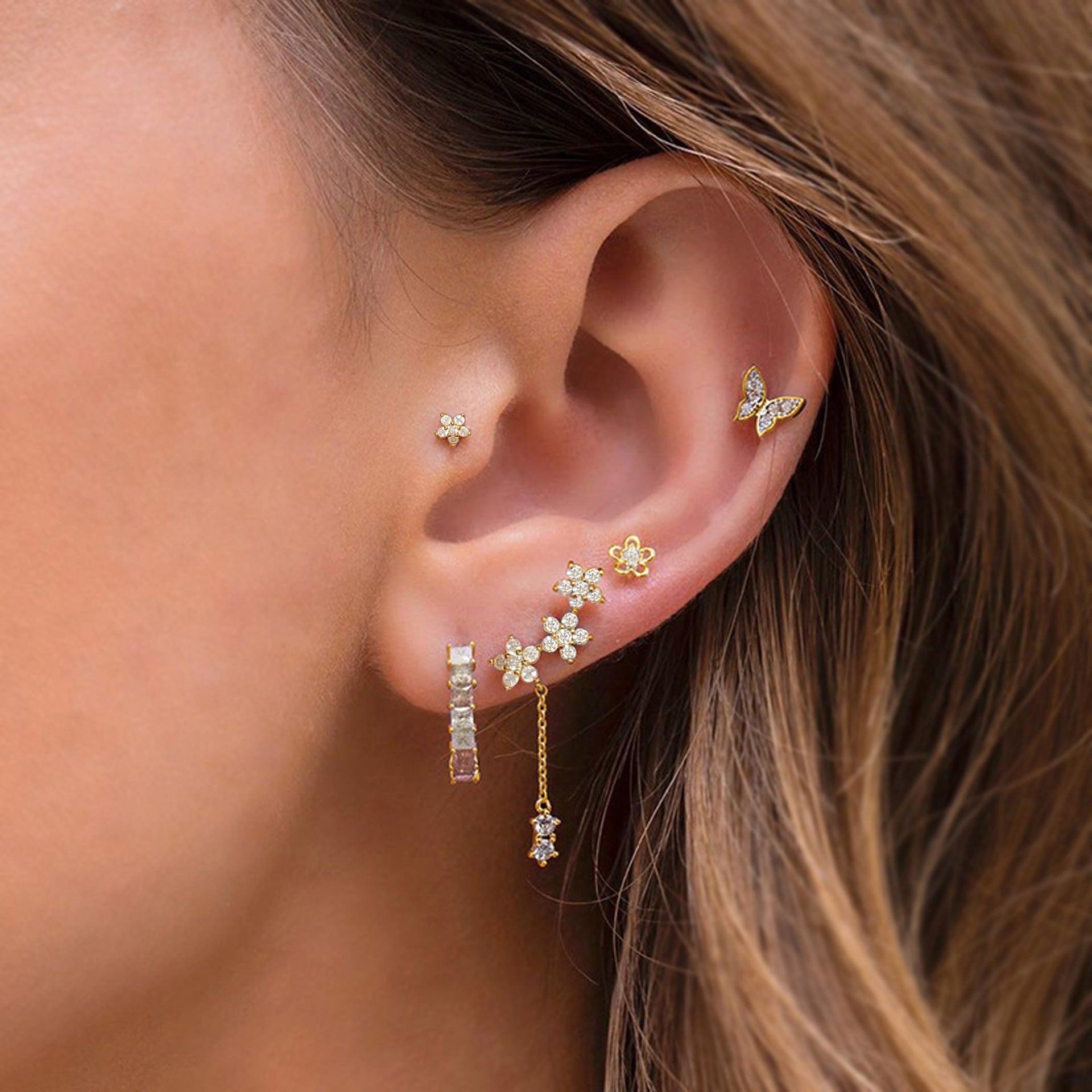 Horae Golden Glamour Ear Cuff Collection