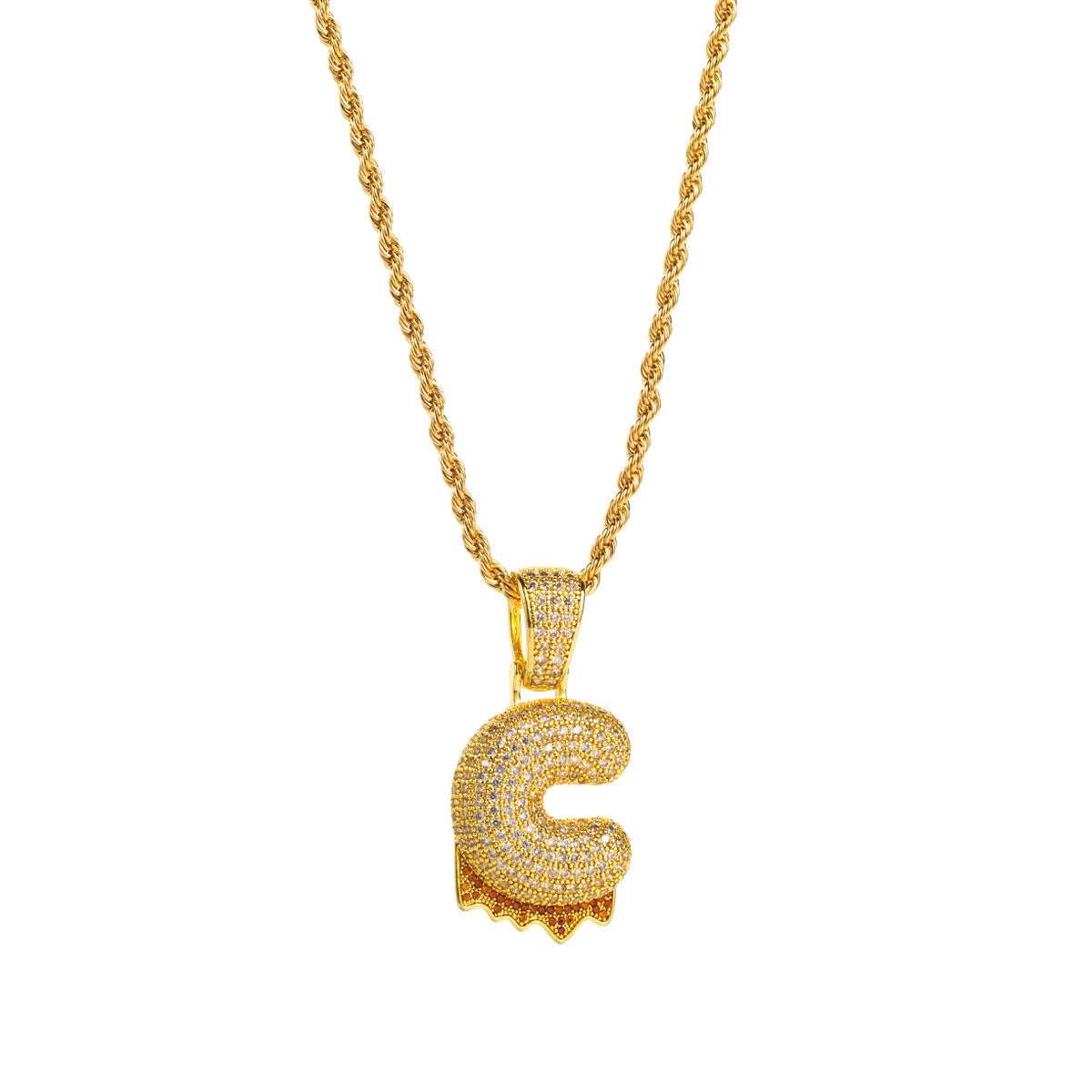 Horae Lava Initial Necklace