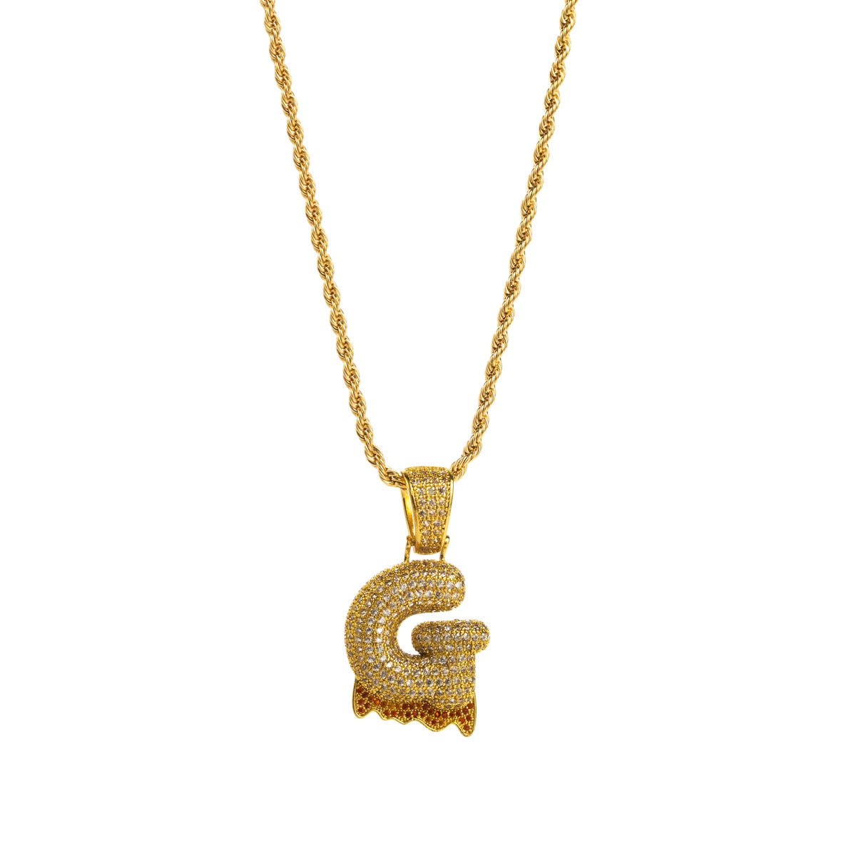 Horae Lava Initial Necklace