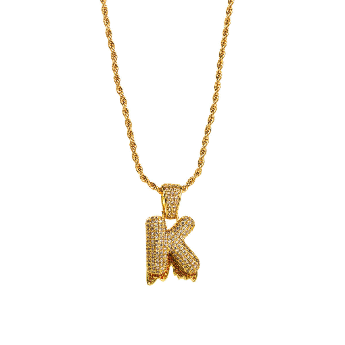 Horae Lava Initial Necklace