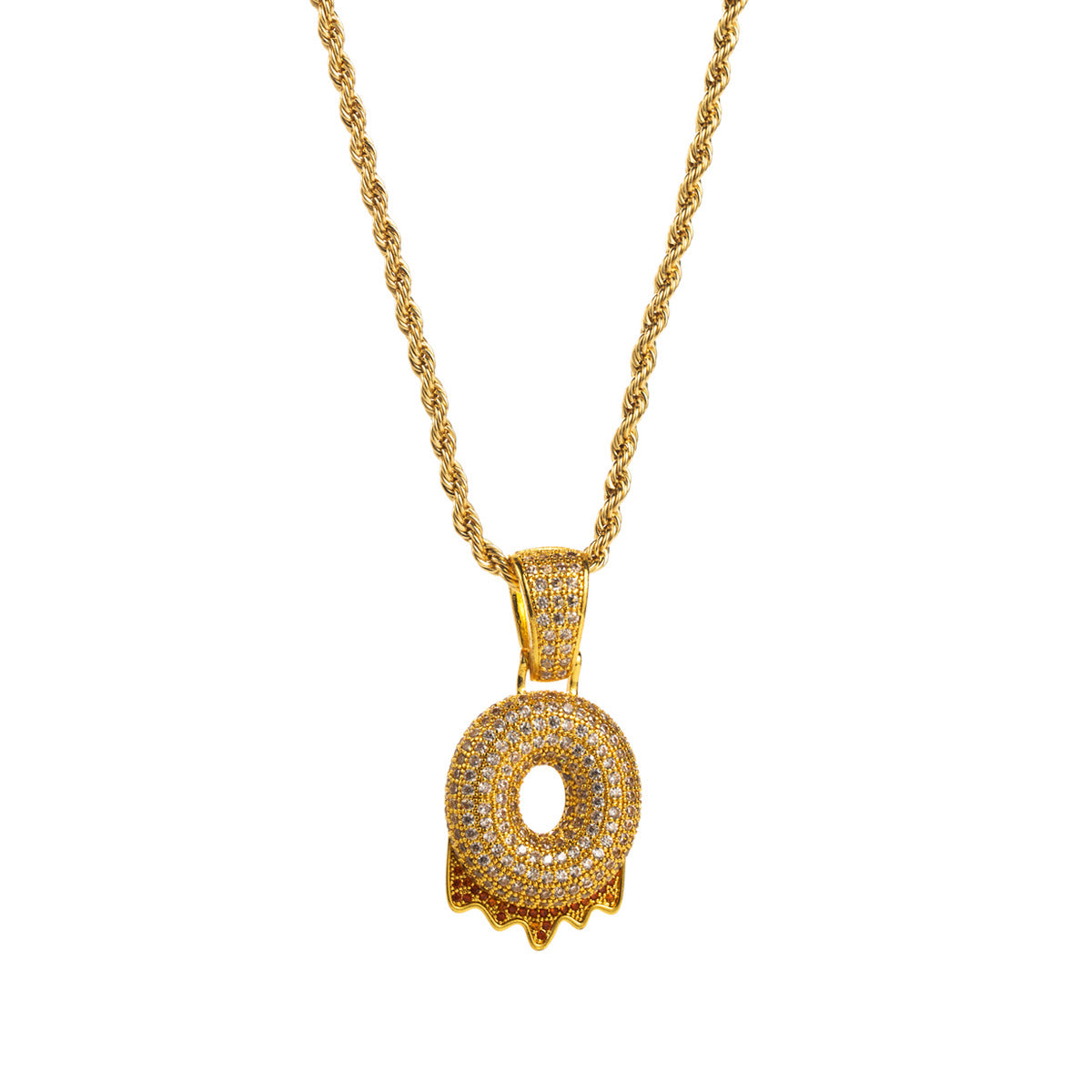 Horae Lava Initial Necklace