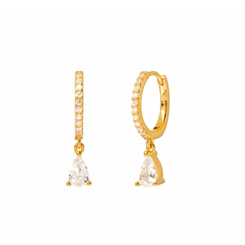 Horae White Zircon Earring Set