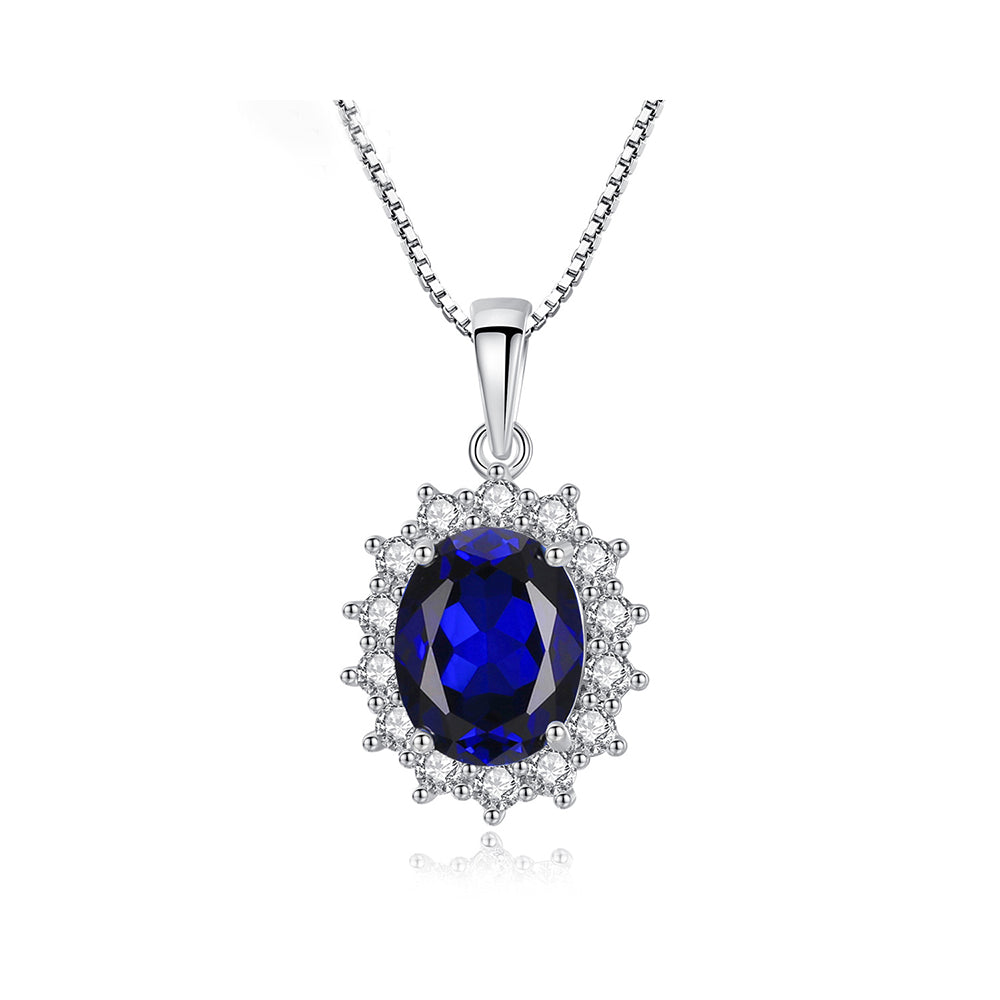 Horae S925 Sapphire Pendant Necklace