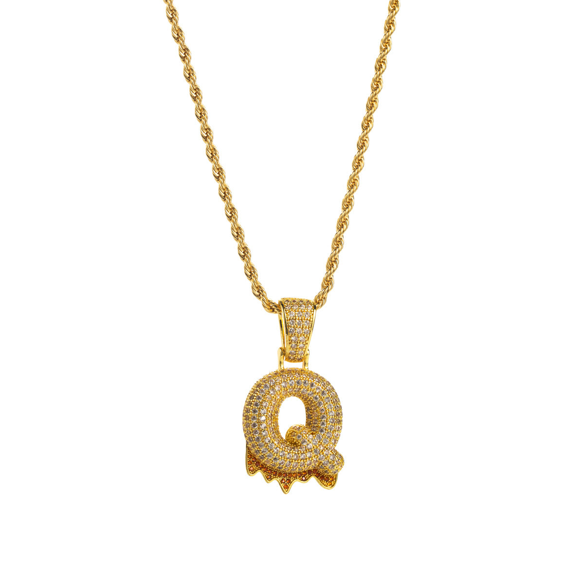 Horae Lava Initial Necklace