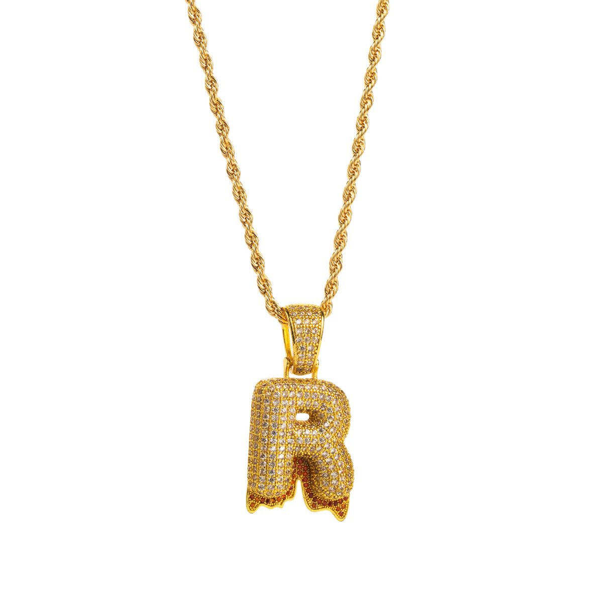 Horae Lava Initial Necklace