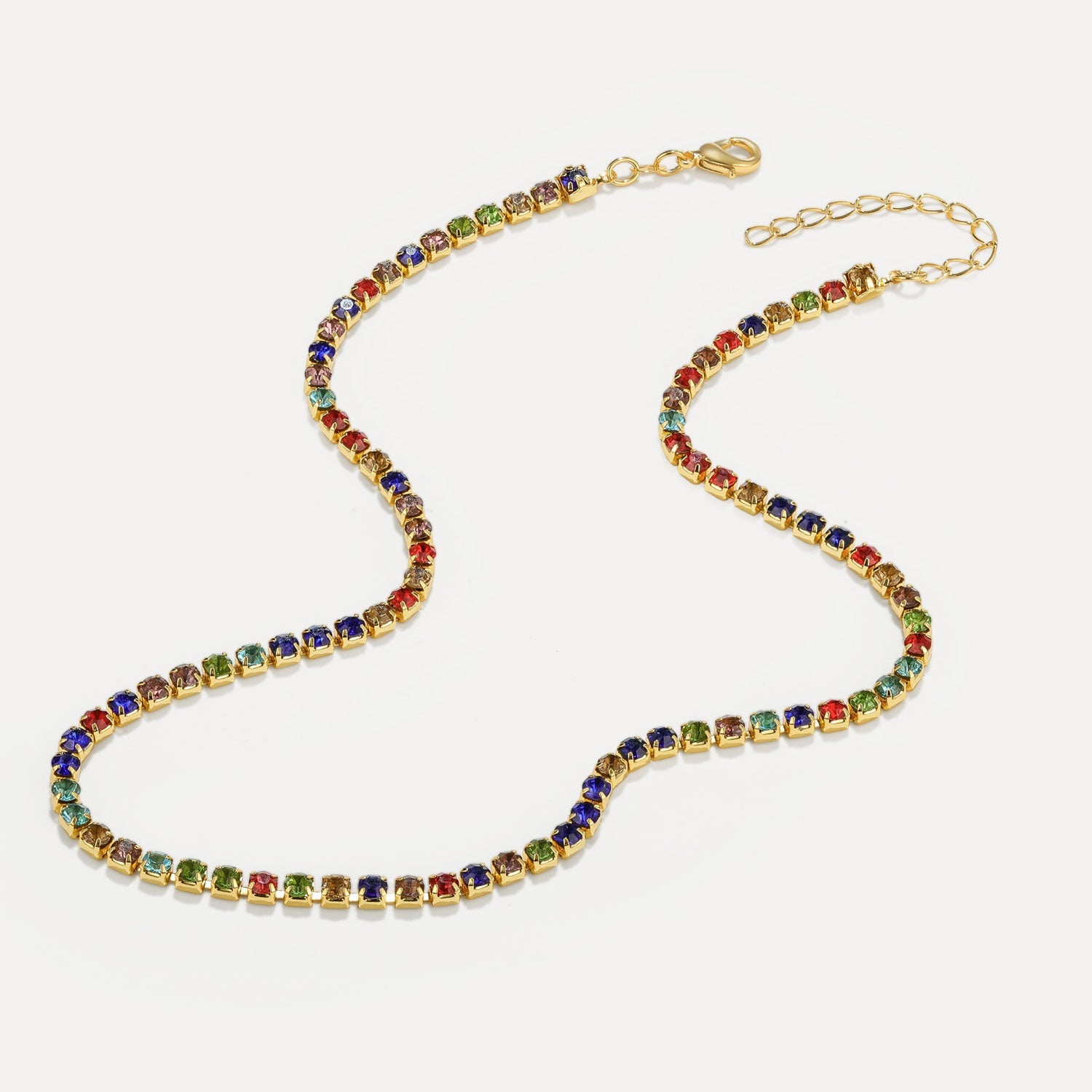 Horae Multicolor Zircon Women Summer Elegant Necklace