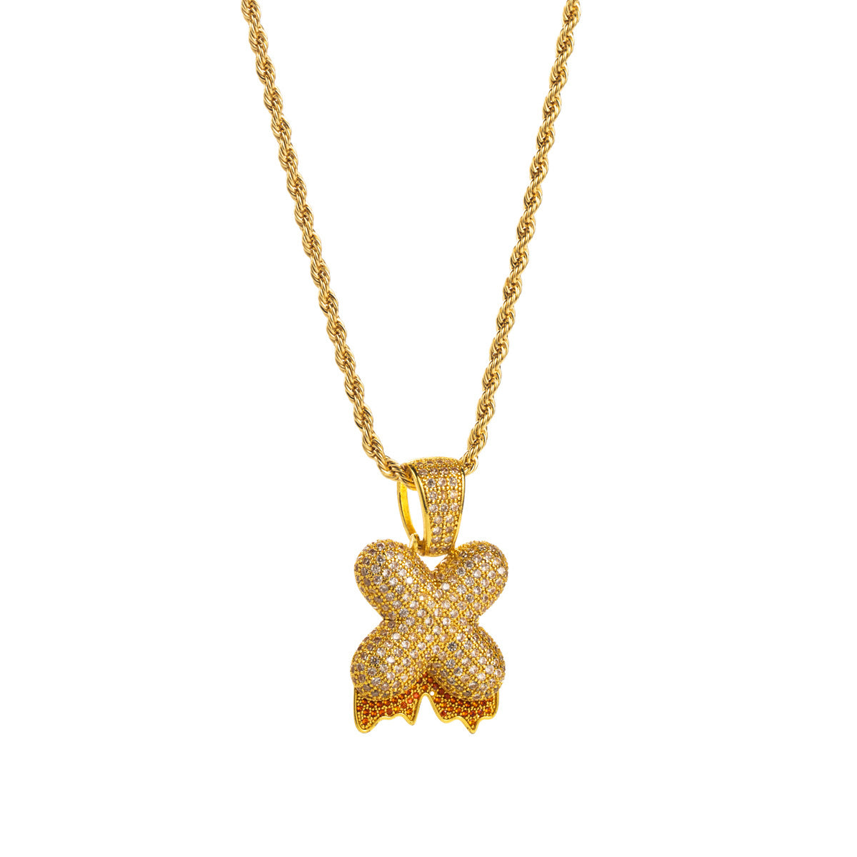 Horae Lava Initial Necklace