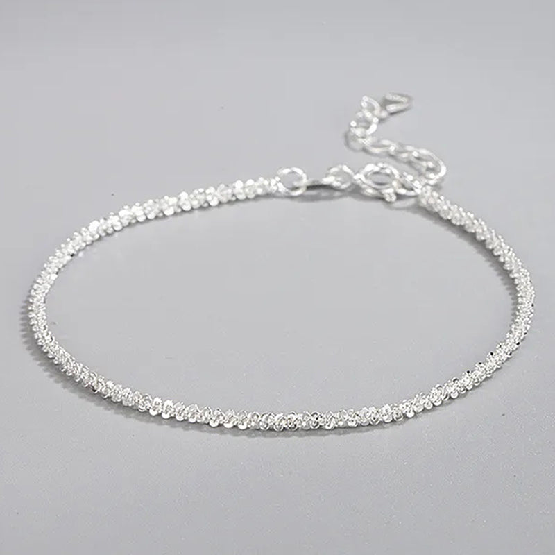 Horae 925 Sterling Silver Rope Chain Bracelet