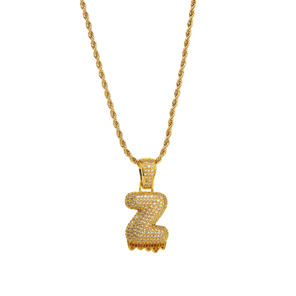 Horae Lava Initial Necklace