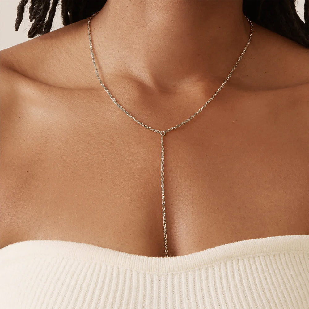 Horae Summer Classic Sterling Silver Y Necklace